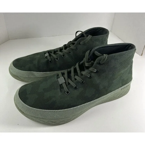 NoBull Forest Camo Canvas Mid Trainer Sneakers Green Shoes Men's 13 Rare HTF - Picture 9 of 15